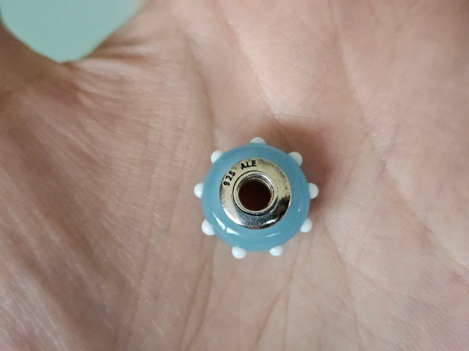 Blue spotted murano pandora – photo 2